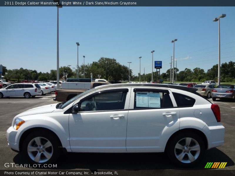 Bright White / Dark Slate/Medium Graystone 2011 Dodge Caliber Mainstreet