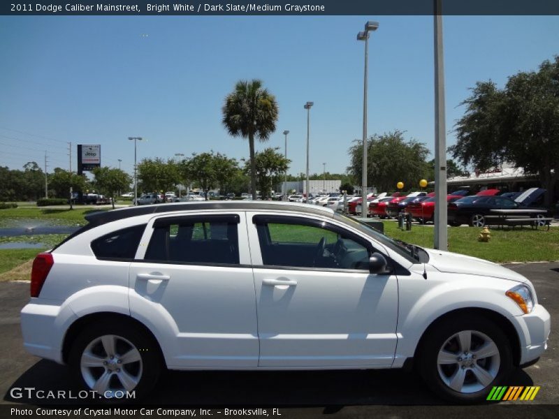 Bright White / Dark Slate/Medium Graystone 2011 Dodge Caliber Mainstreet