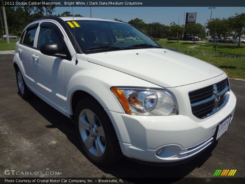 Bright White / Dark Slate/Medium Graystone 2011 Dodge Caliber Mainstreet