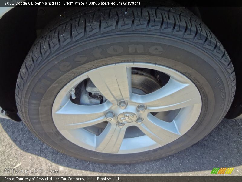 Bright White / Dark Slate/Medium Graystone 2011 Dodge Caliber Mainstreet