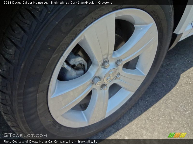 Bright White / Dark Slate/Medium Graystone 2011 Dodge Caliber Mainstreet