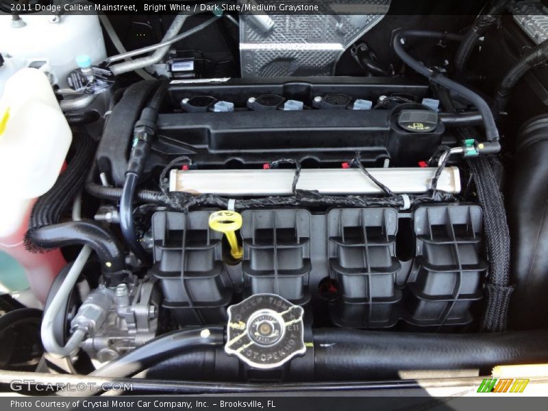Bright White / Dark Slate/Medium Graystone 2011 Dodge Caliber Mainstreet