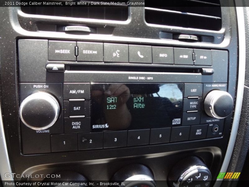 Bright White / Dark Slate/Medium Graystone 2011 Dodge Caliber Mainstreet
