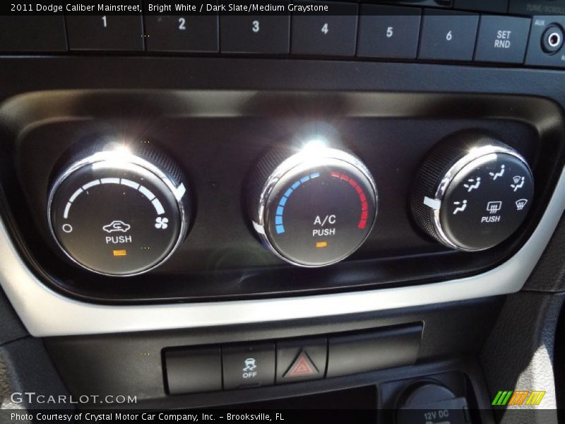 Bright White / Dark Slate/Medium Graystone 2011 Dodge Caliber Mainstreet