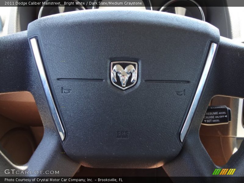 Bright White / Dark Slate/Medium Graystone 2011 Dodge Caliber Mainstreet