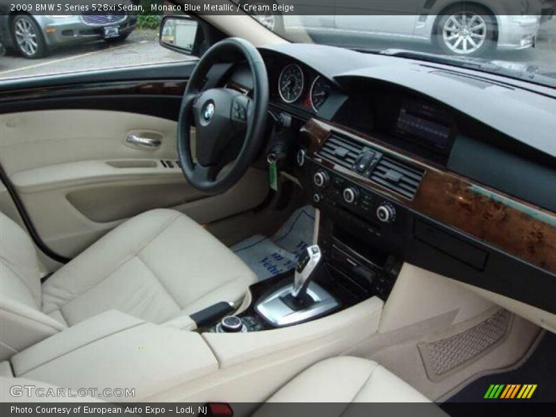 Monaco Blue Metallic / Cream Beige 2009 BMW 5 Series 528xi Sedan