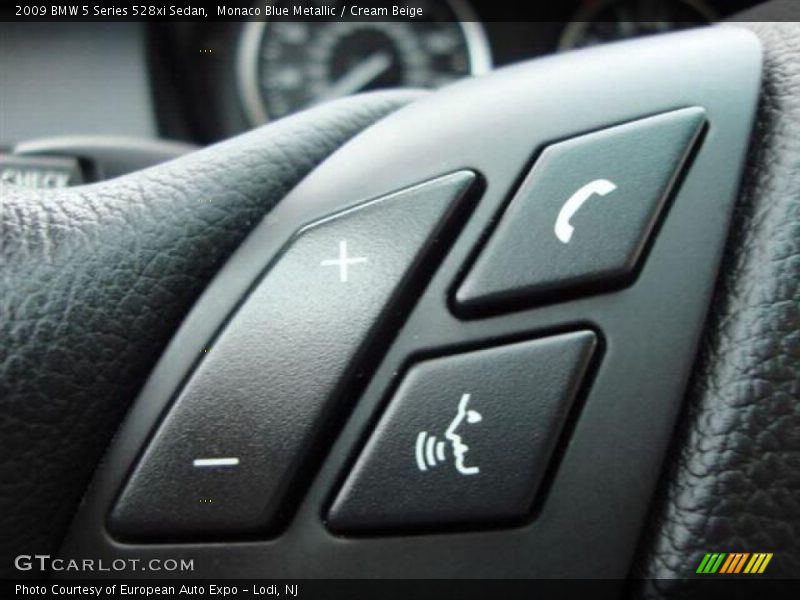 Monaco Blue Metallic / Cream Beige 2009 BMW 5 Series 528xi Sedan
