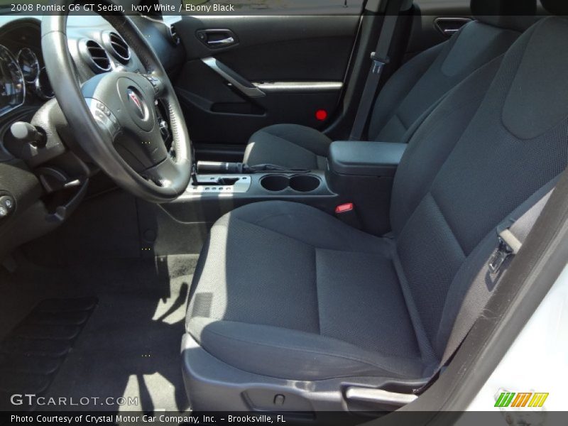 Ivory White / Ebony Black 2008 Pontiac G6 GT Sedan