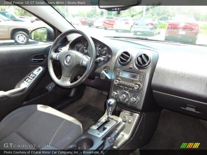 Ivory White / Ebony Black 2008 Pontiac G6 GT Sedan
