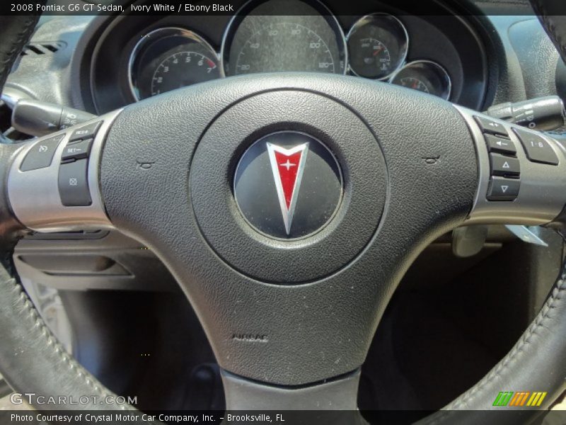 Ivory White / Ebony Black 2008 Pontiac G6 GT Sedan