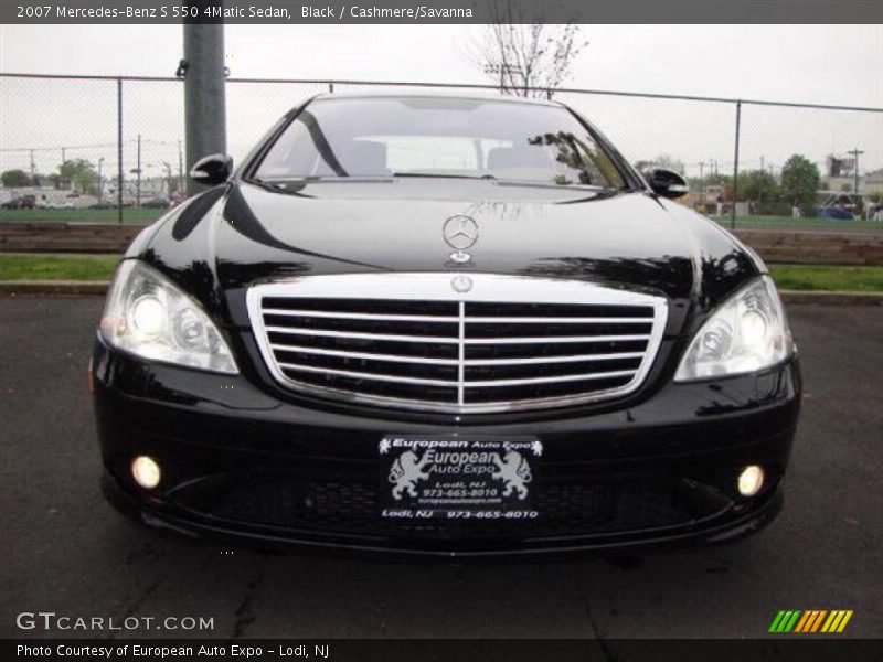 Black / Cashmere/Savanna 2007 Mercedes-Benz S 550 4Matic Sedan