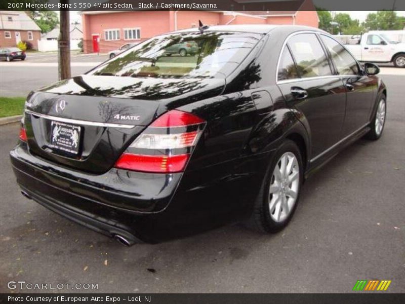 Black / Cashmere/Savanna 2007 Mercedes-Benz S 550 4Matic Sedan