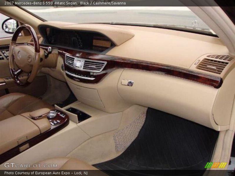Black / Cashmere/Savanna 2007 Mercedes-Benz S 550 4Matic Sedan