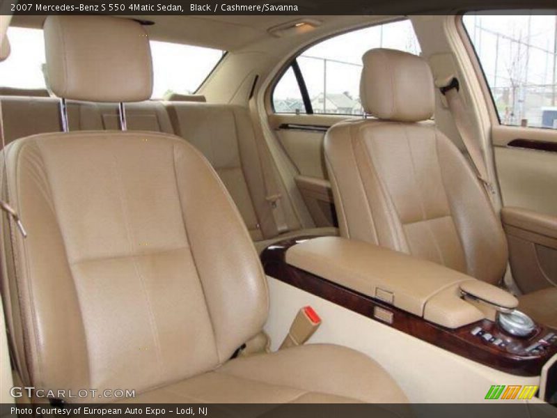 Black / Cashmere/Savanna 2007 Mercedes-Benz S 550 4Matic Sedan