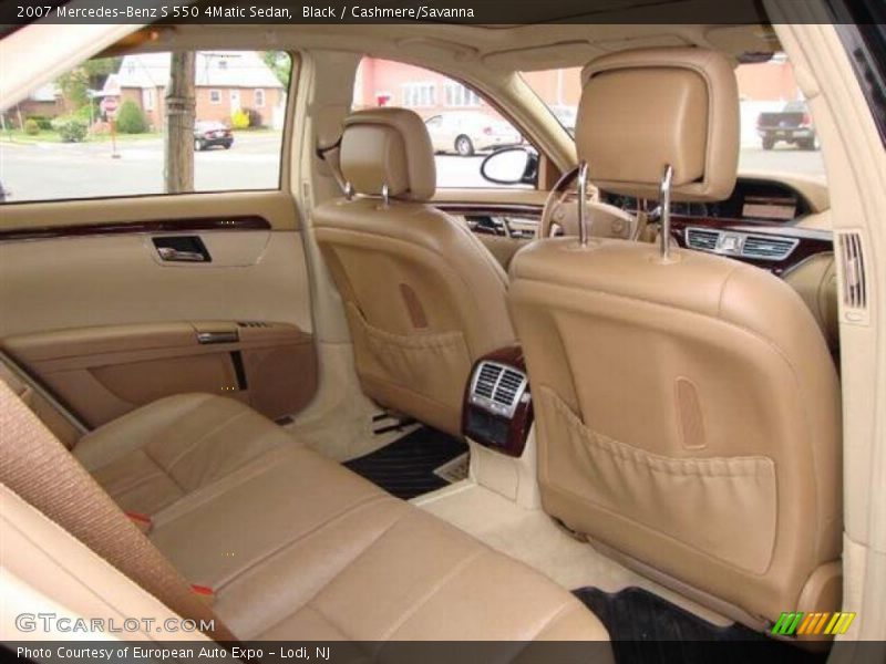 Black / Cashmere/Savanna 2007 Mercedes-Benz S 550 4Matic Sedan