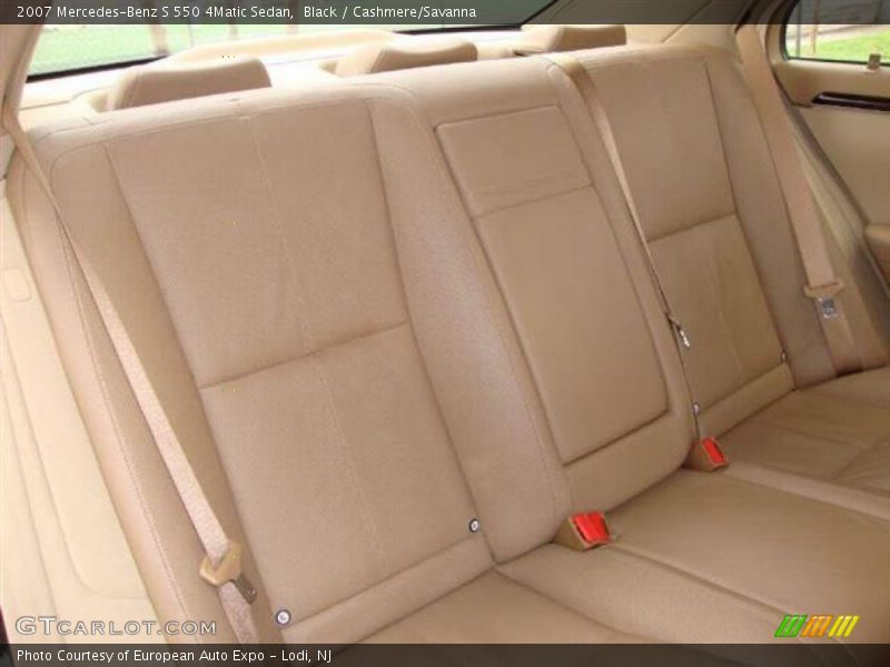 Black / Cashmere/Savanna 2007 Mercedes-Benz S 550 4Matic Sedan