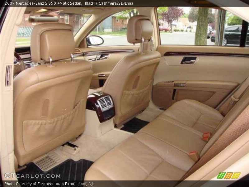 Black / Cashmere/Savanna 2007 Mercedes-Benz S 550 4Matic Sedan