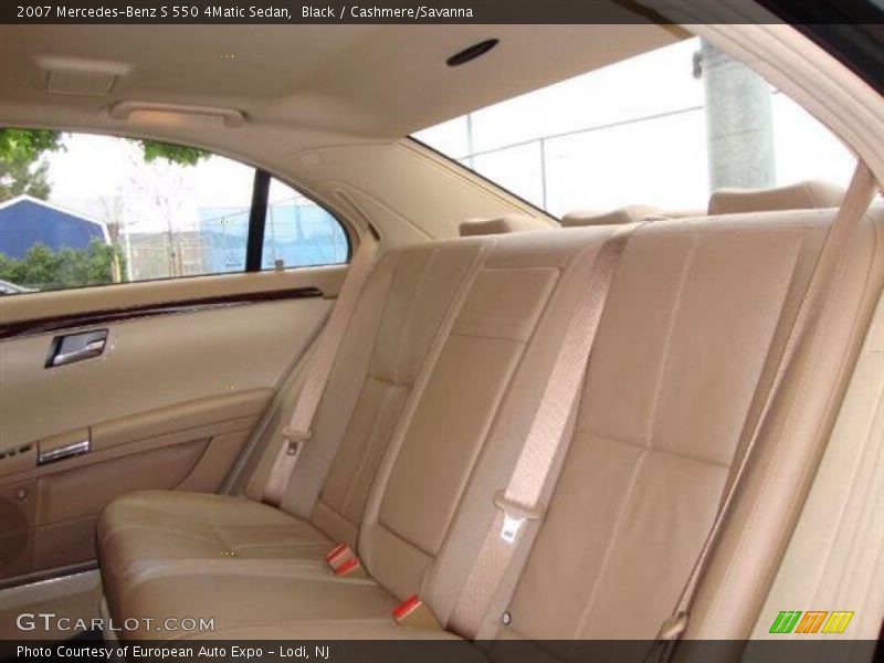 Black / Cashmere/Savanna 2007 Mercedes-Benz S 550 4Matic Sedan