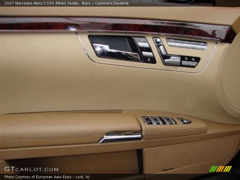 Black / Cashmere/Savanna 2007 Mercedes-Benz S 550 4Matic Sedan