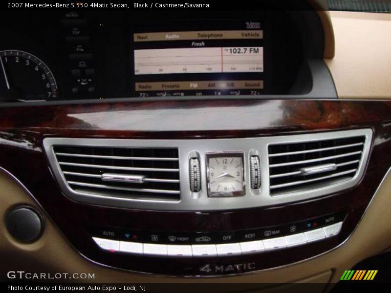 Black / Cashmere/Savanna 2007 Mercedes-Benz S 550 4Matic Sedan