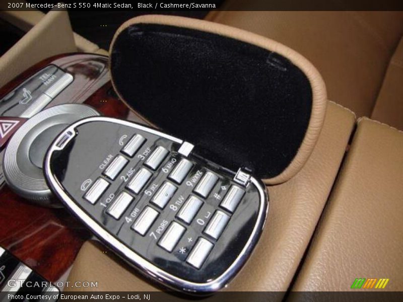 Black / Cashmere/Savanna 2007 Mercedes-Benz S 550 4Matic Sedan