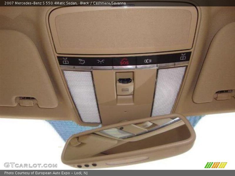 Black / Cashmere/Savanna 2007 Mercedes-Benz S 550 4Matic Sedan
