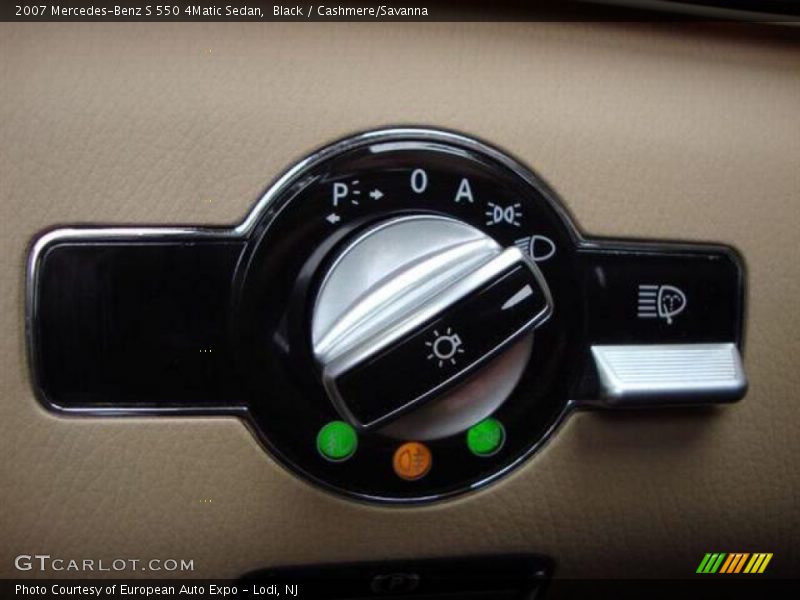 Black / Cashmere/Savanna 2007 Mercedes-Benz S 550 4Matic Sedan
