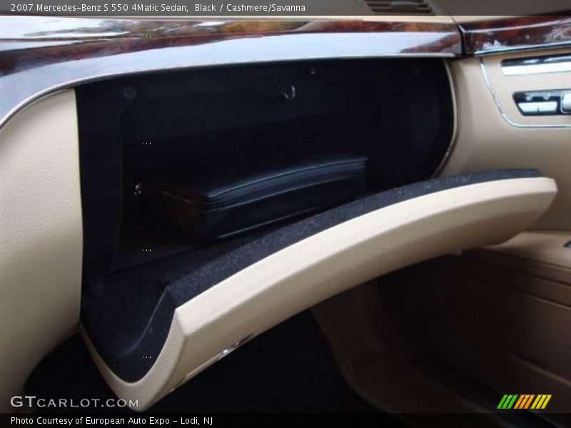 Black / Cashmere/Savanna 2007 Mercedes-Benz S 550 4Matic Sedan