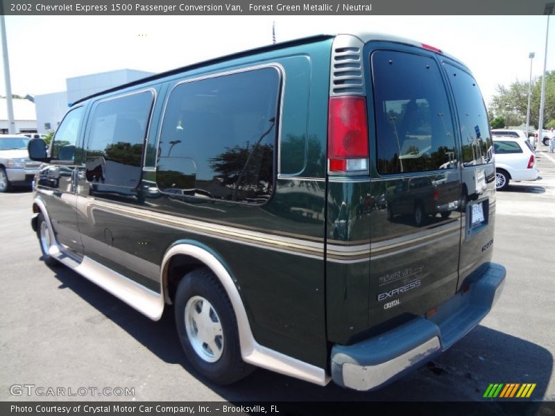 Forest Green Metallic / Neutral 2002 Chevrolet Express 1500 Passenger Conversion Van