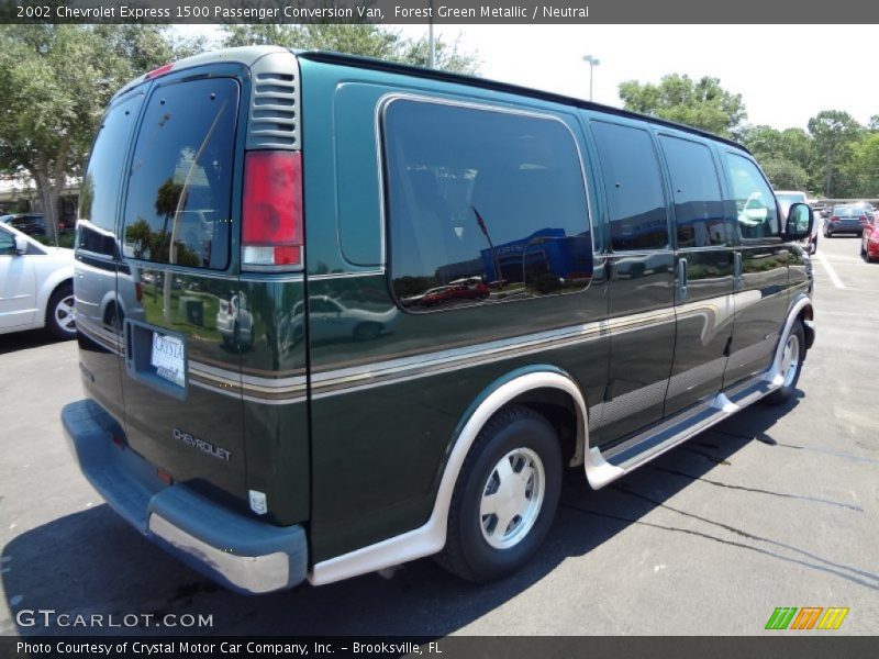 Forest Green Metallic / Neutral 2002 Chevrolet Express 1500 Passenger Conversion Van