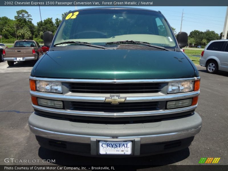 Forest Green Metallic / Neutral 2002 Chevrolet Express 1500 Passenger Conversion Van