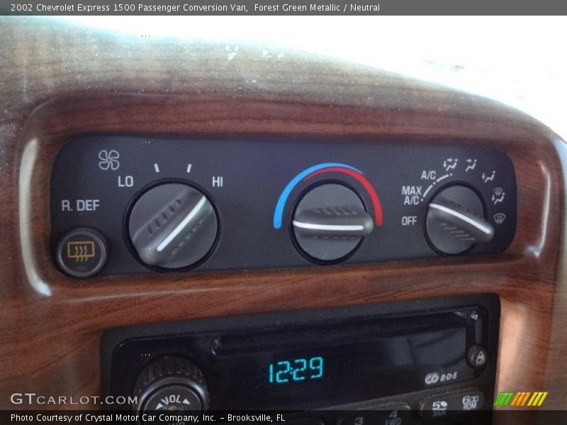 Controls of 2002 Express 1500 Passenger Conversion Van