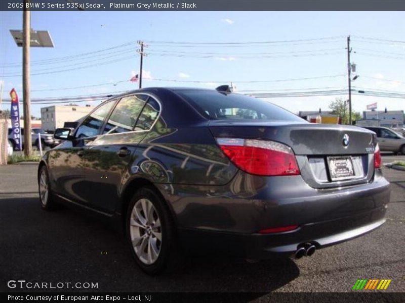 Platinum Grey Metallic / Black 2009 BMW 5 Series 535xi Sedan