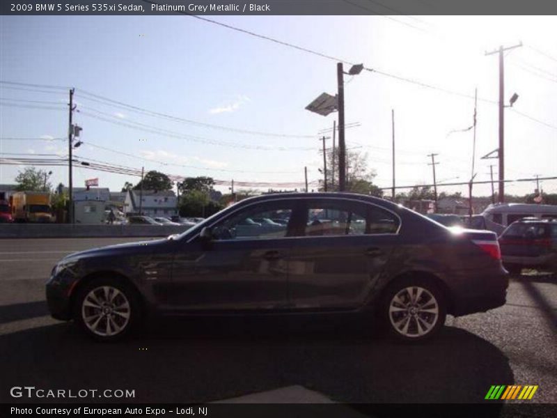 Platinum Grey Metallic / Black 2009 BMW 5 Series 535xi Sedan