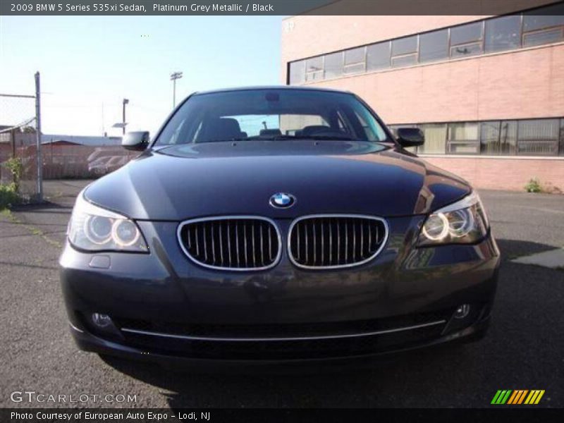 Platinum Grey Metallic / Black 2009 BMW 5 Series 535xi Sedan