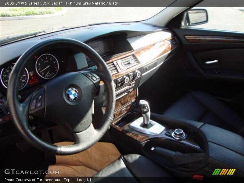 Platinum Grey Metallic / Black 2009 BMW 5 Series 535xi Sedan