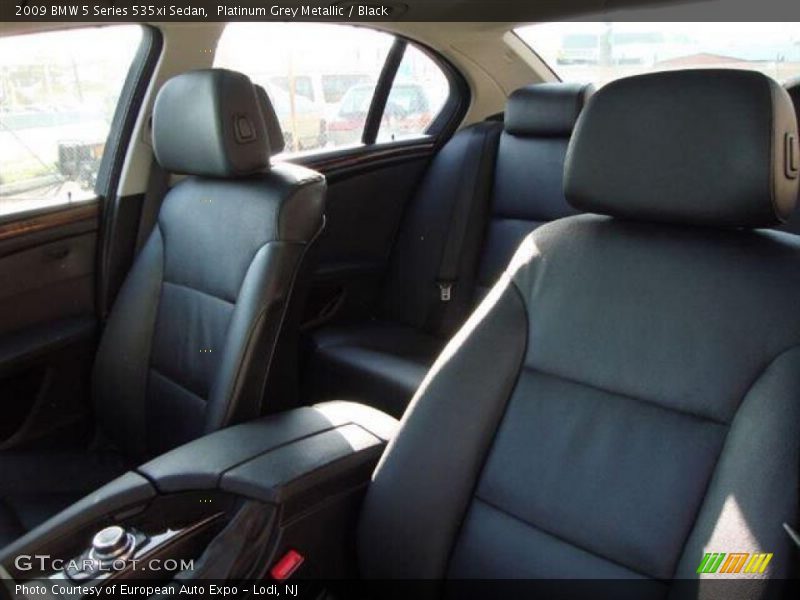 Platinum Grey Metallic / Black 2009 BMW 5 Series 535xi Sedan