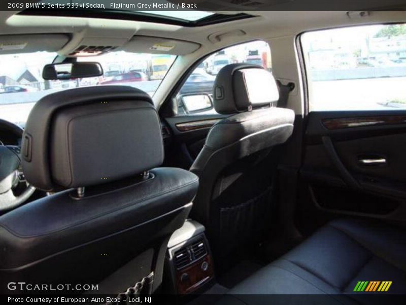 Platinum Grey Metallic / Black 2009 BMW 5 Series 535xi Sedan