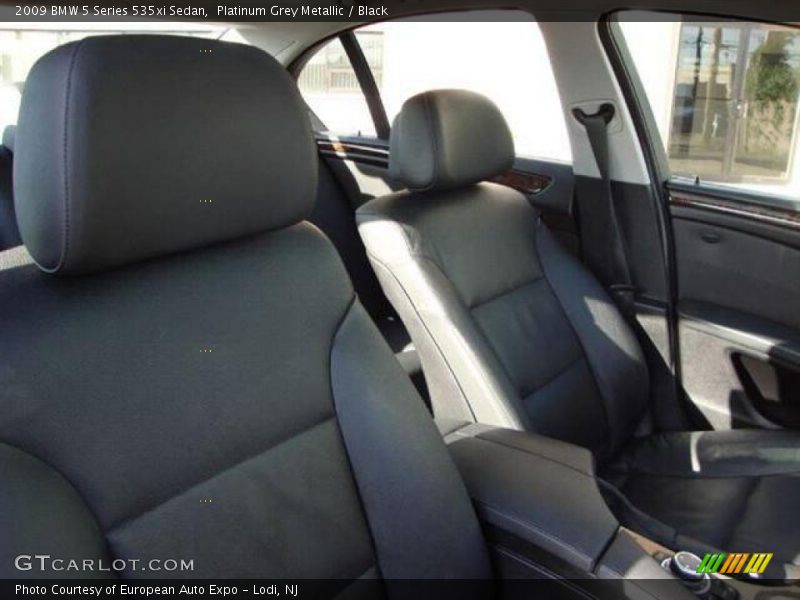 Platinum Grey Metallic / Black 2009 BMW 5 Series 535xi Sedan