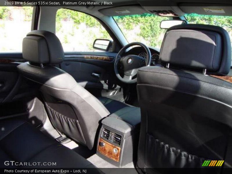 Platinum Grey Metallic / Black 2009 BMW 5 Series 535xi Sedan