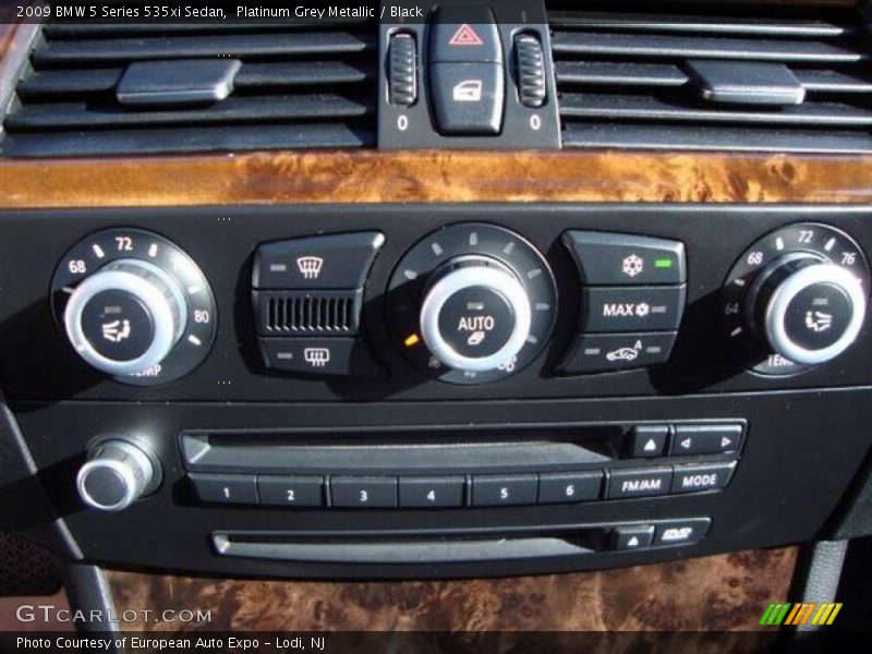 Platinum Grey Metallic / Black 2009 BMW 5 Series 535xi Sedan