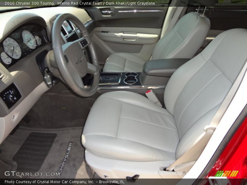 Inferno Red Crystal Pearl / Dark Khaki/Light Graystone 2010 Chrysler 300 Touring
