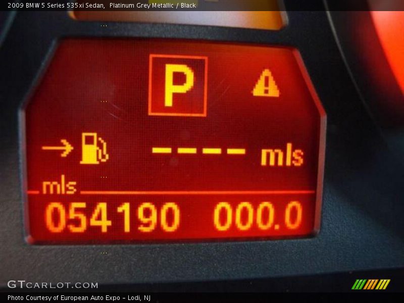 Platinum Grey Metallic / Black 2009 BMW 5 Series 535xi Sedan