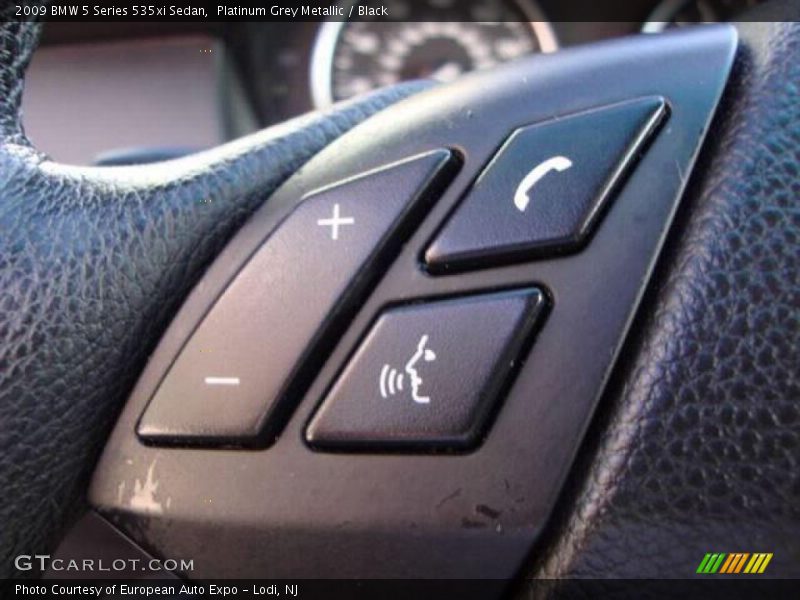 Platinum Grey Metallic / Black 2009 BMW 5 Series 535xi Sedan