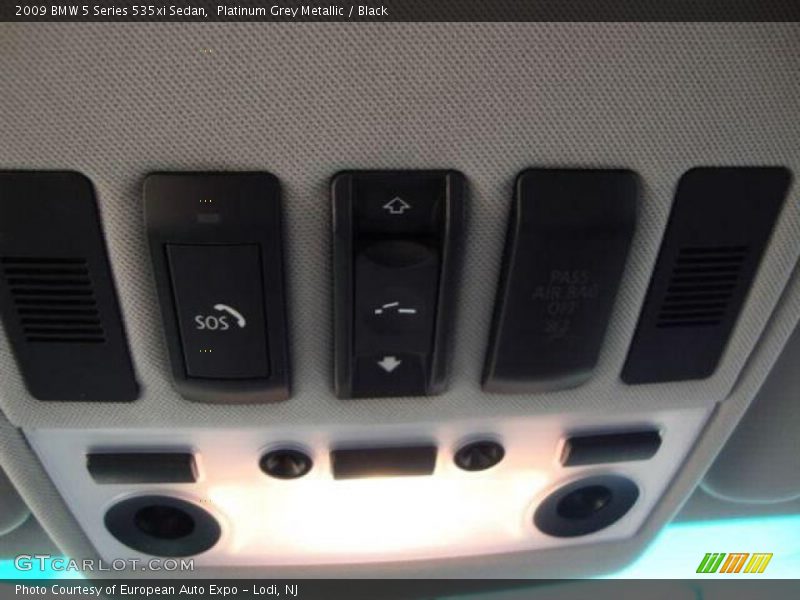 Platinum Grey Metallic / Black 2009 BMW 5 Series 535xi Sedan