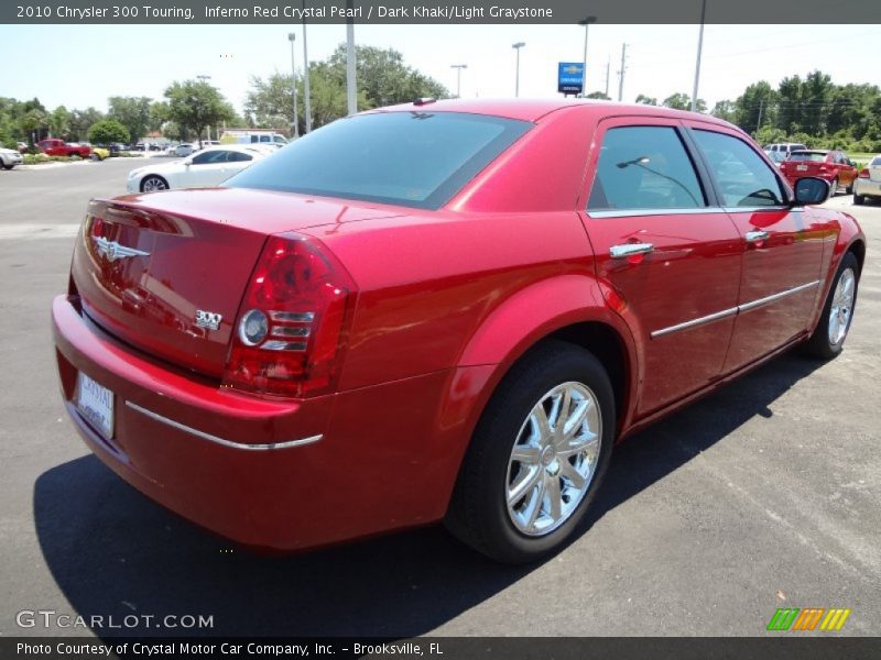 Inferno Red Crystal Pearl / Dark Khaki/Light Graystone 2010 Chrysler 300 Touring