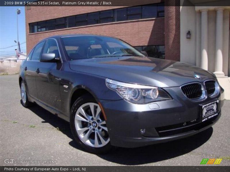 Platinum Grey Metallic / Black 2009 BMW 5 Series 535xi Sedan