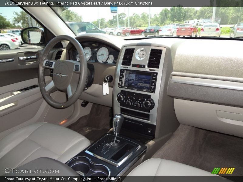 Inferno Red Crystal Pearl / Dark Khaki/Light Graystone 2010 Chrysler 300 Touring