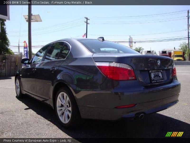 Platinum Grey Metallic / Black 2009 BMW 5 Series 535xi Sedan