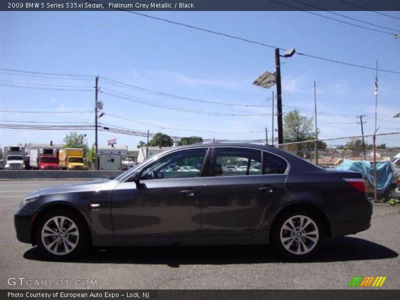 Platinum Grey Metallic / Black 2009 BMW 5 Series 535xi Sedan